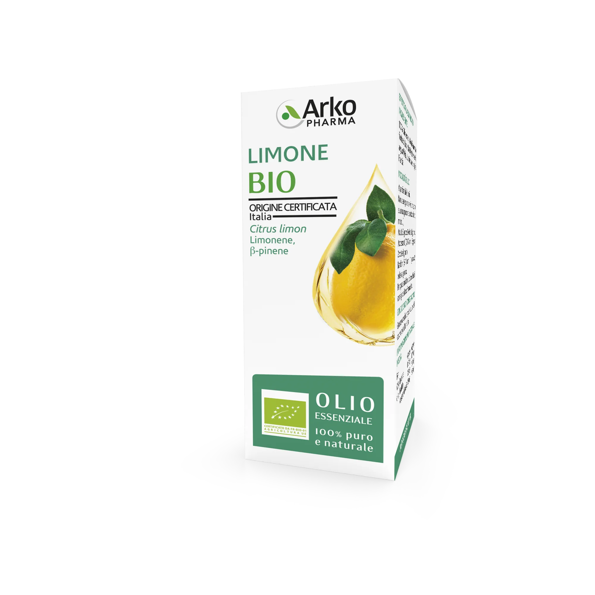 Arkopharma Limone Bio Olio Essenziale 15 ml Benessere dell’organismo