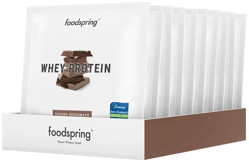 Foodspring Whey Protein Cioccolato Monodose 30 g Alto Contenuto Proteico