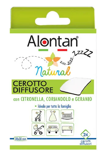 Alontan Natural Cerotto Diffusore Anti Zanzare 24 Pezzi