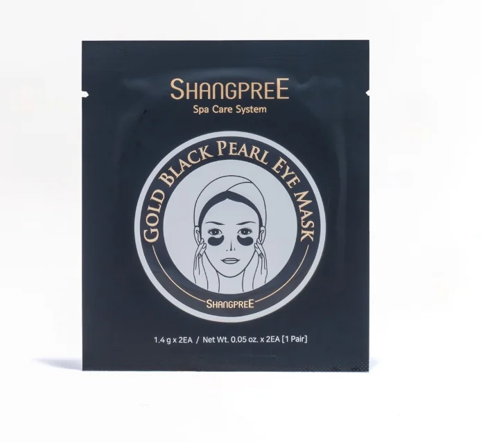 Gold Black Pearl Eye Mask Patches in Idrogel