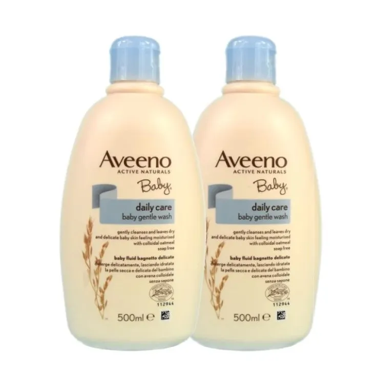 Aveeno Baby Fluid Detergente Bambini PROMO 2x500 ml