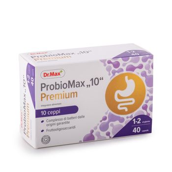 Dr.Max ProbioMax 10 Premium 40 Capsule Integratore di Fermenti Lattici