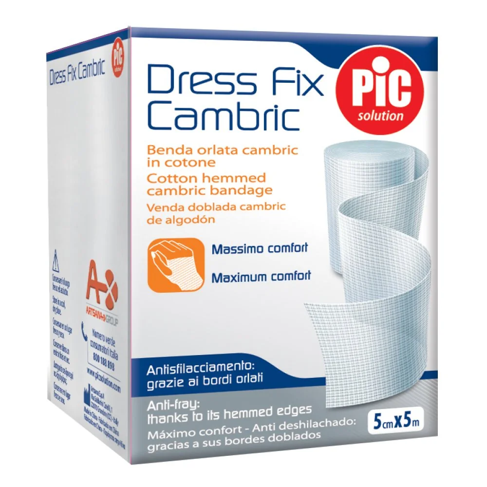 Pic Dress Fix Cambric Benda Orlata 7x500 cm Massimo Comfort Per le Medicazioni