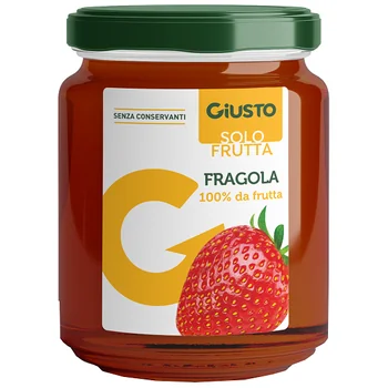 Giusto Solo Frutta Marmellata Fragola 220 g 100% da frutta