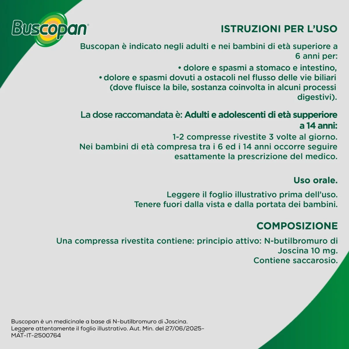Buscopan 40 Compresse Rivestite Affezioni del Tratto Gastrointestinale