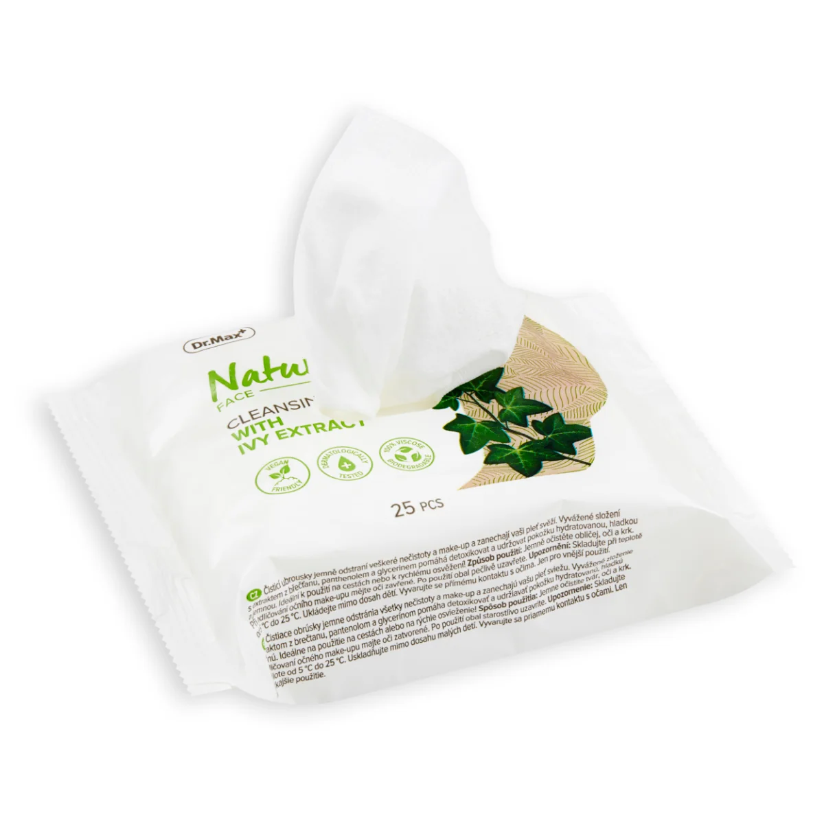 Natural Salviette Struccanti 25 Pezzi Per Tutti i Tipi di Pelle