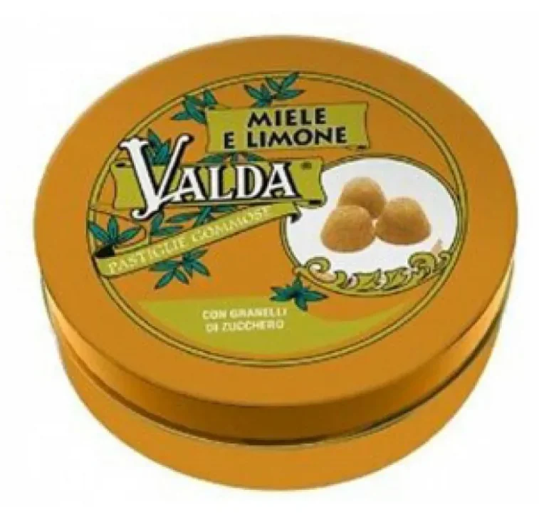 Valda Miele e Limone Con Zucchero Pastiglie Per La Gola Limited Edition 50 g Sensazione di Freschezza