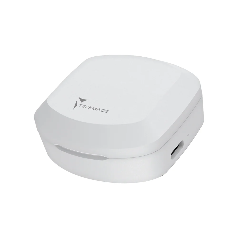 Techmade Auricolari Senza Filo White Da Portare Sempre con Te