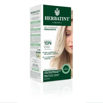 Herbatint Gel Permanente 10N Biondo Platino 150 ml Tintura Capelli