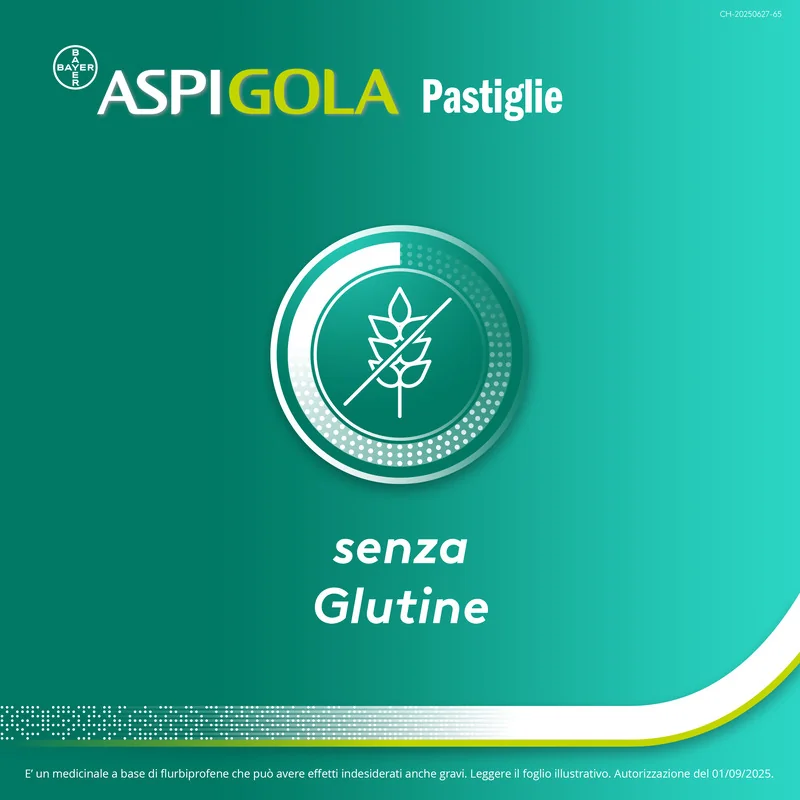 Aspi Gola Antinfiammatorio 24 caramelle Miele-Limone Mal di Gola
