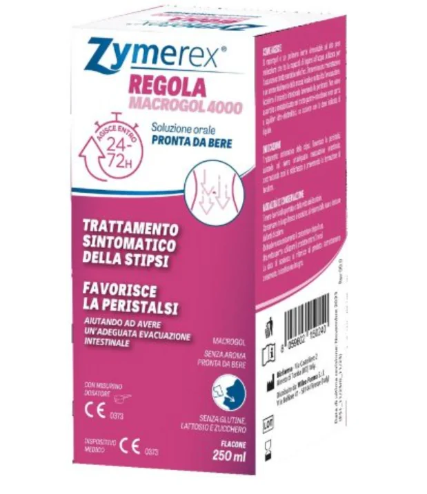 Zymerex Regola Macrogol 4000 250Ml Senza Glutine