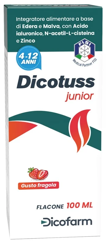 Dicotuss Junior Gusto Fragola 100 Ml