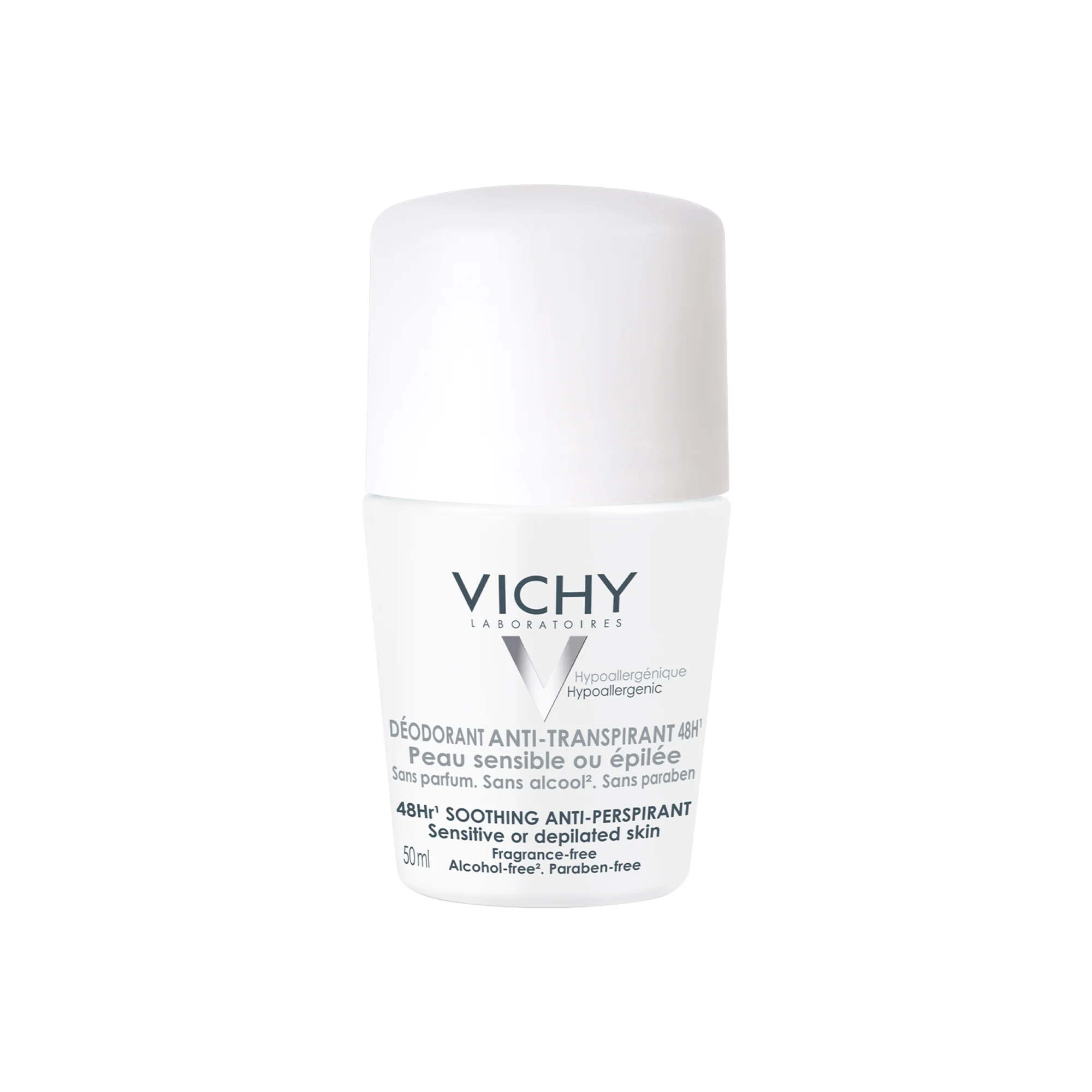 Vichy Deodorante Anti-Traspirante 48H, 50 Ml Pelle sensibile o depilata