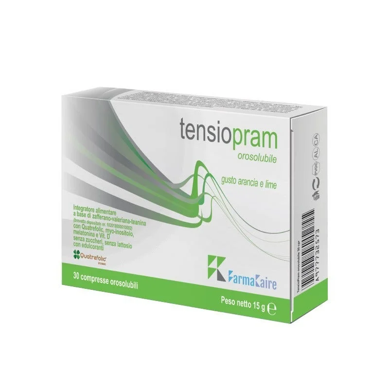 Tensiopram Orosolubile 30 Compresse Liberi da ansia e sbalzi di umore