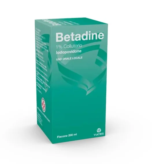 Betadine 1% Collutorio 200 ml Disinfettante Orale