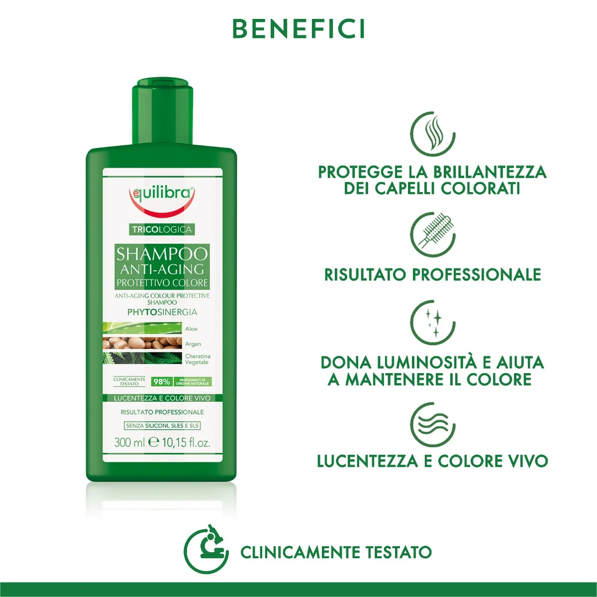 Equilibra Tricol Sh Anti Aging con Estratto di Noci Verdi