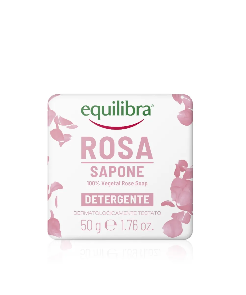 Equilibra Kit Viso Rosa Ialuronica Special Contorno Occhi Liftante 15 ml + Sapone 100% Vegetale 50 g + Crema Viso Idratante