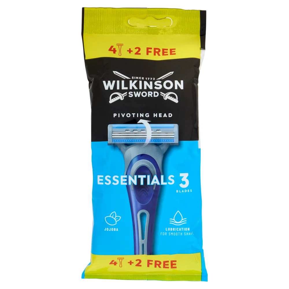 Wilkinson Extra Essential 3 Regular 4+2 Rasoio 3 lame