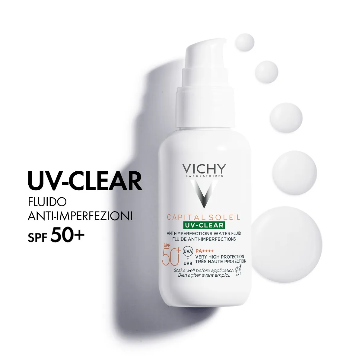 Vichy Capital Soleil UV Clear SPF50+ Fluido 40 ml Anti-Imperfezioni