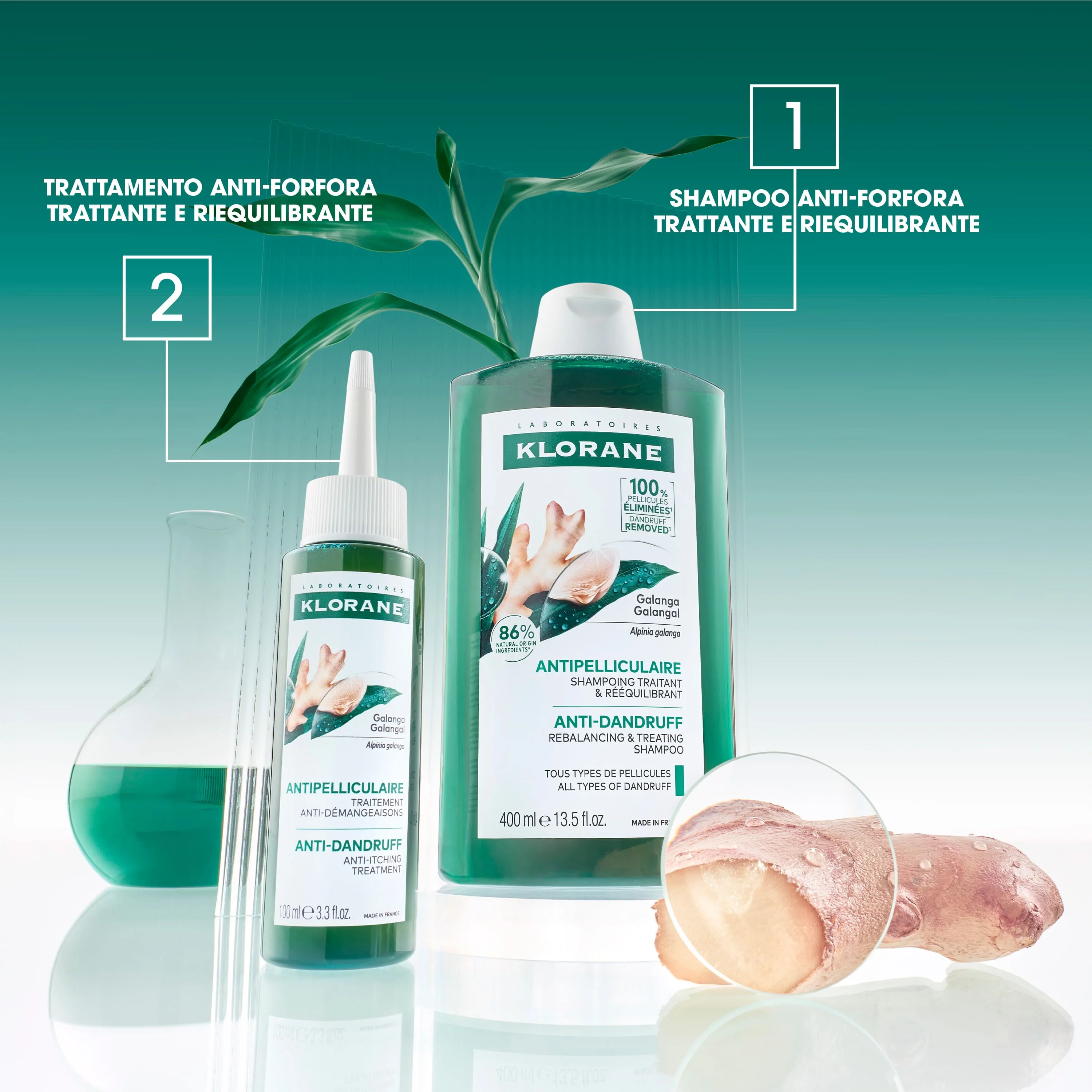 Klorane Shampoo Trattante & Riequilibrante Galanga 200 Ml 25