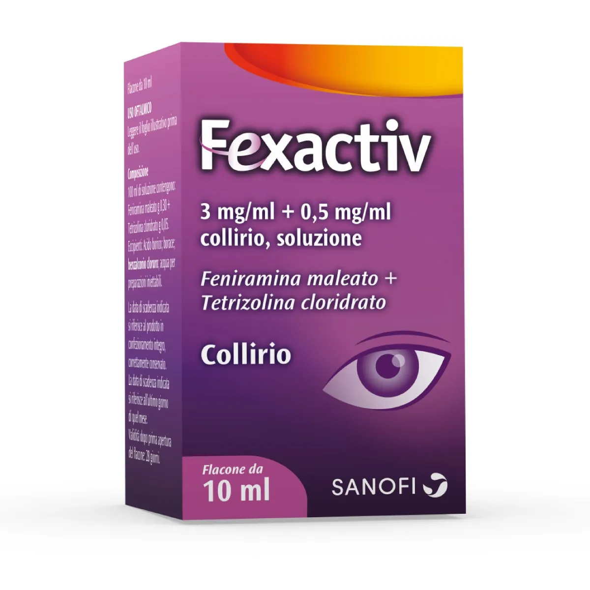 Fexactiv Collirio Antistaminico 0,3%+0,05% Soluzione Oculare Flacone 10 ml
