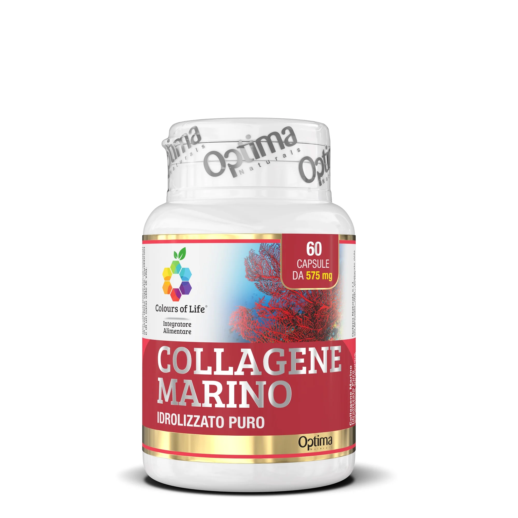 Optima Colours Of Life Collagene Marino 60 Capsule Integratore Pelle e Ossa