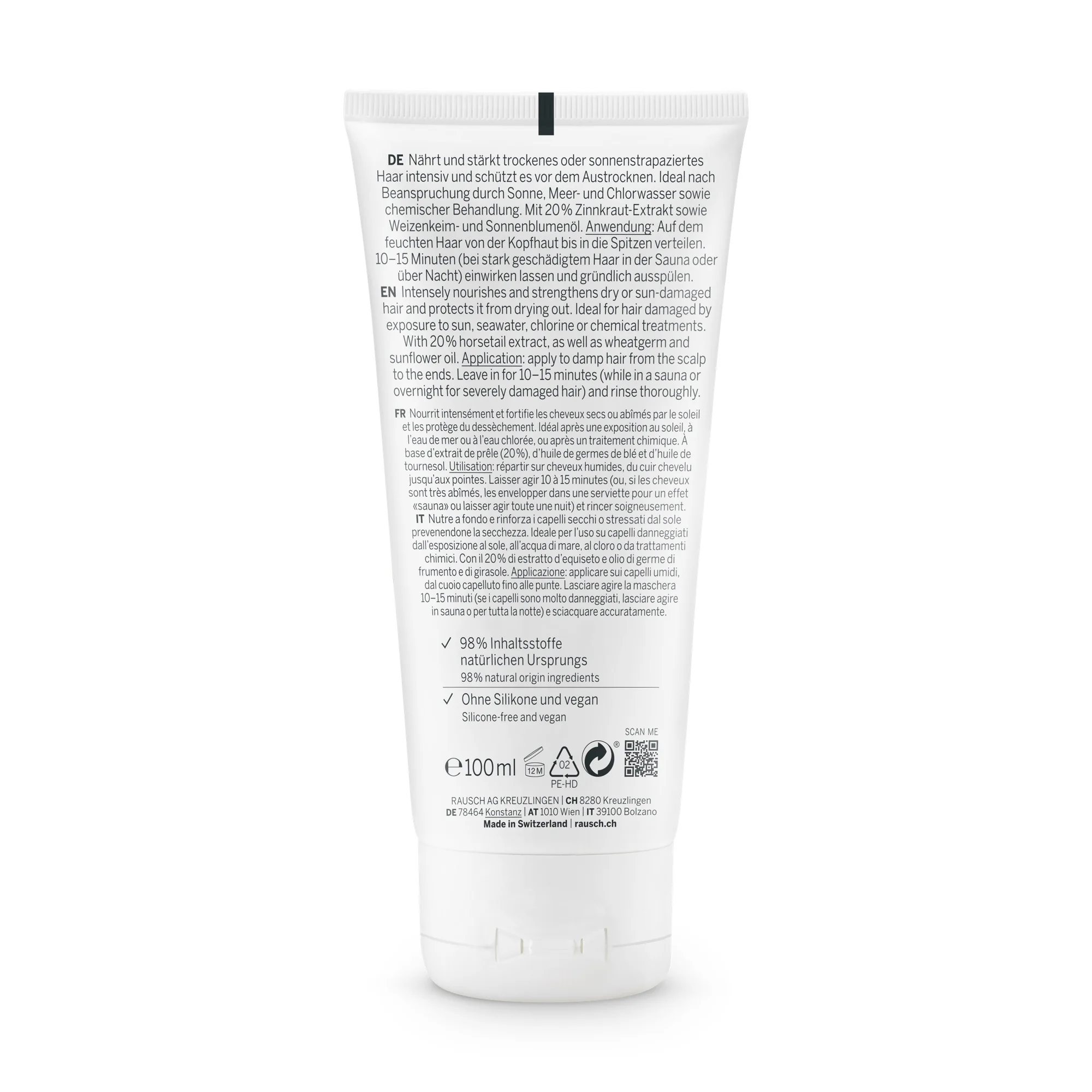 Rausch Maschera Nutritiva Al Germe Di Frumento 100 Ml