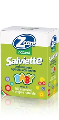 Zcare Natural Salviettine Baby Repellenti 10 Pezzi