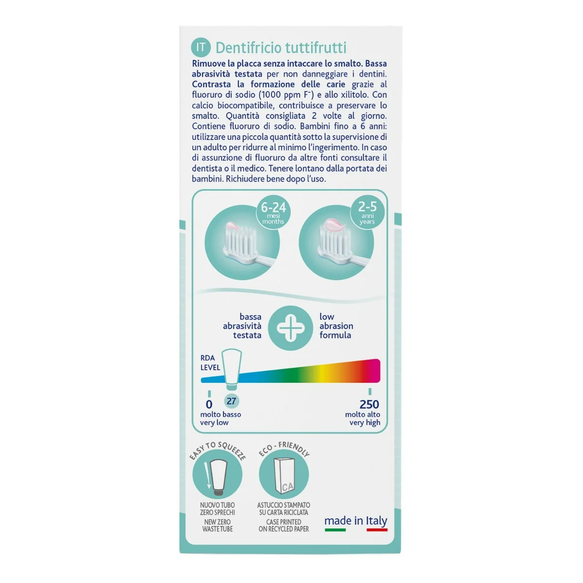 Chicco Dentifricio Tuttifrutti 12M+ Tuttifrutti