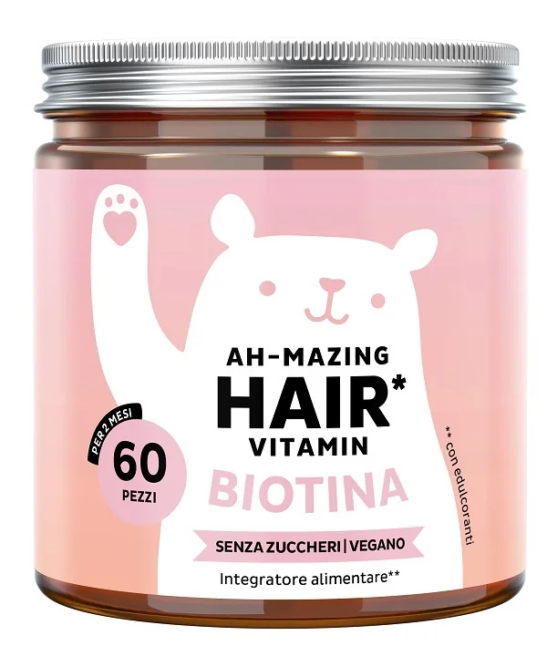 Bears With Benefits Ah-Mazing Hair Vitamins Con Biotina 60 Caramelle Gommose Benessere Capelli