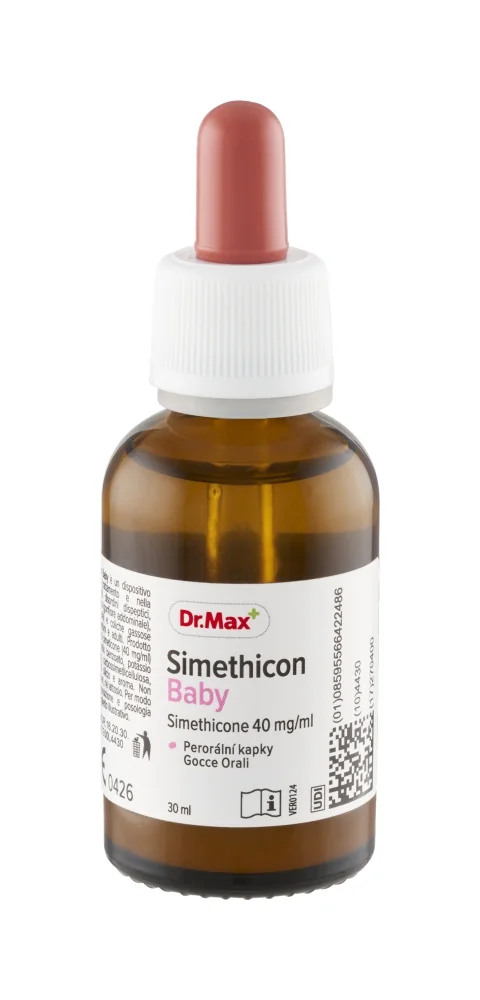 Dr. Max Gocce di Simeticone per Bambini 30Ml Contro Gonfiore Addominale e Coliche