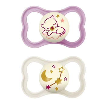 Mam Air Night Succhietto 16+ Mesi Silicone Doppio Femmina Si illumina di notte