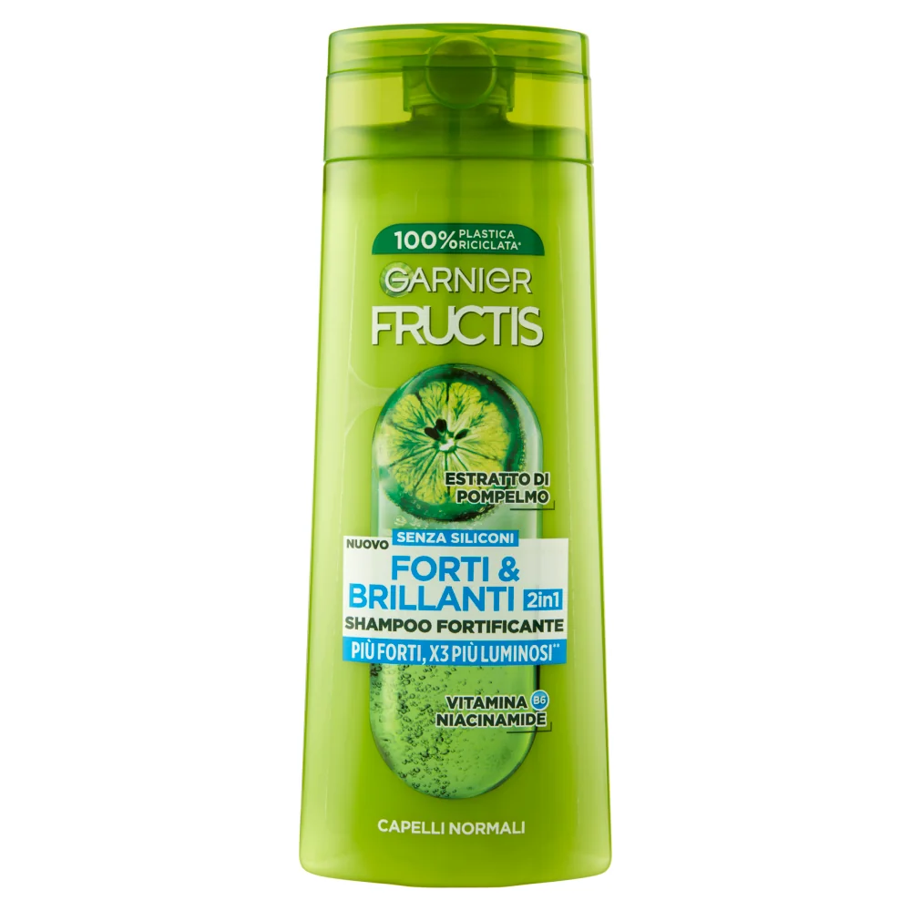 Garnier Fructis Shampoo Forti & Brillanti 2in1 250 ml Capelli normali