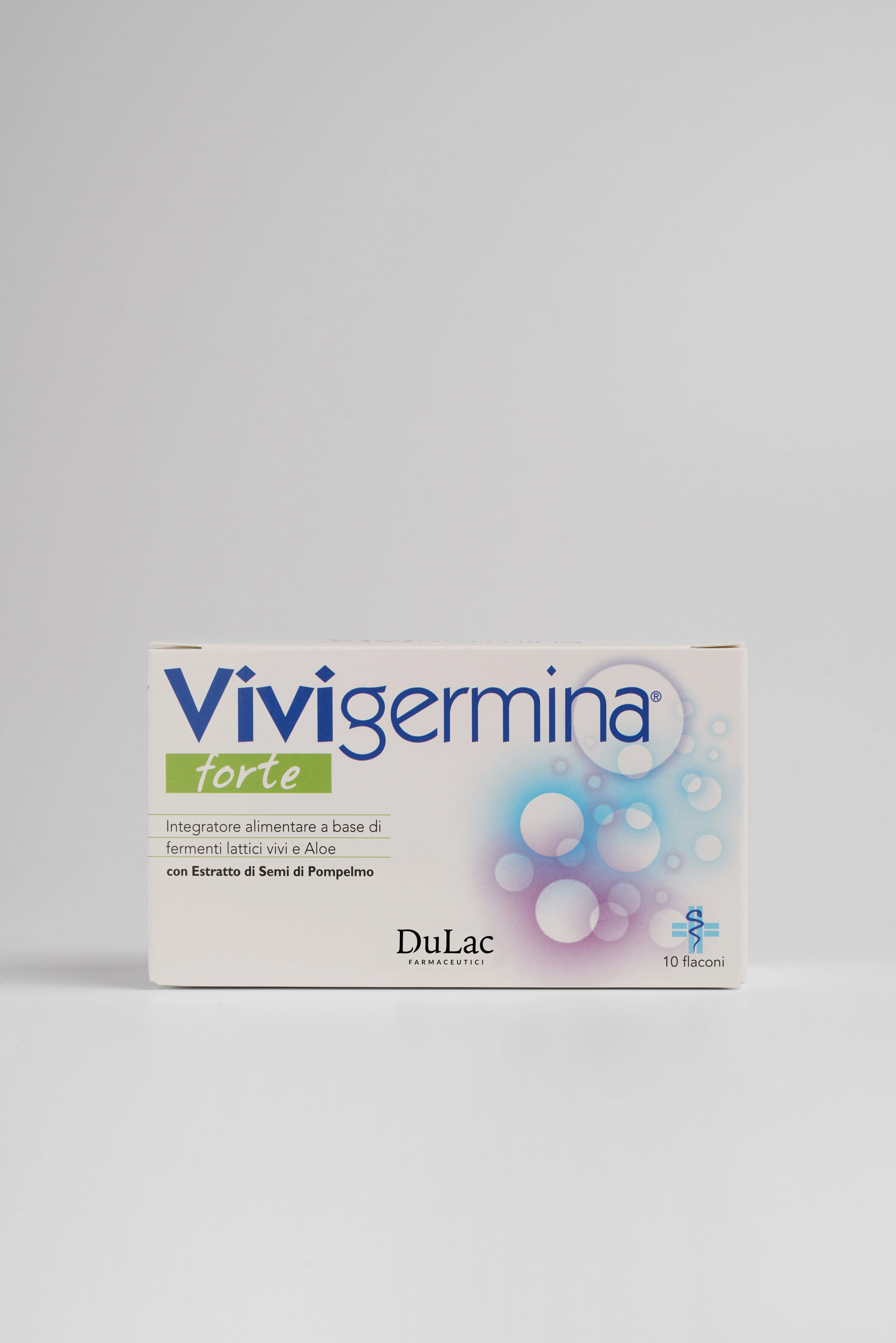 Vivigermina Forte Integratore Probiotico 10 Flaconcini 10 ml Riequilibrio della Flora Intestinale
