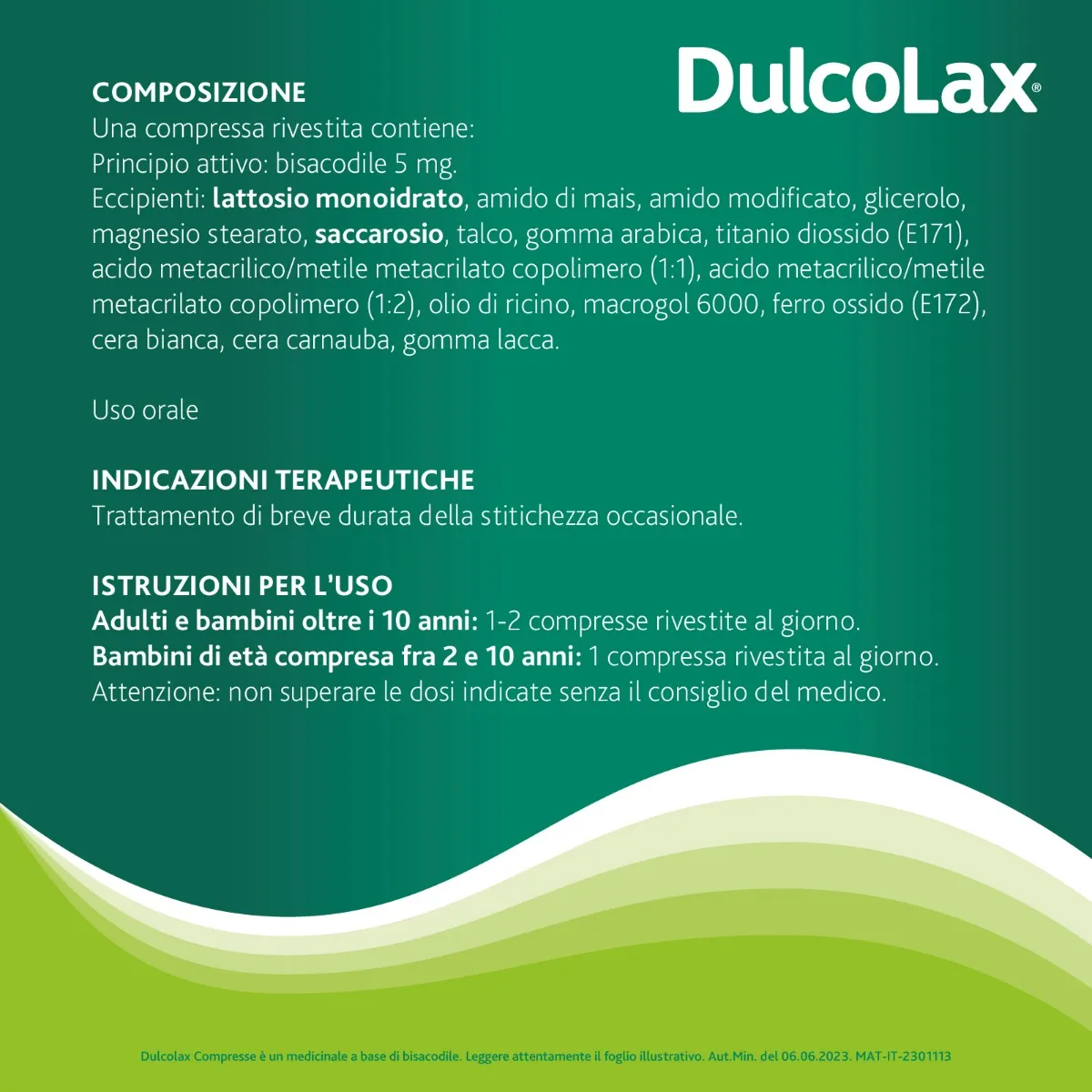Dulcolax 5 mg 40 Compresse Rivestite Stitichezza Occasionale