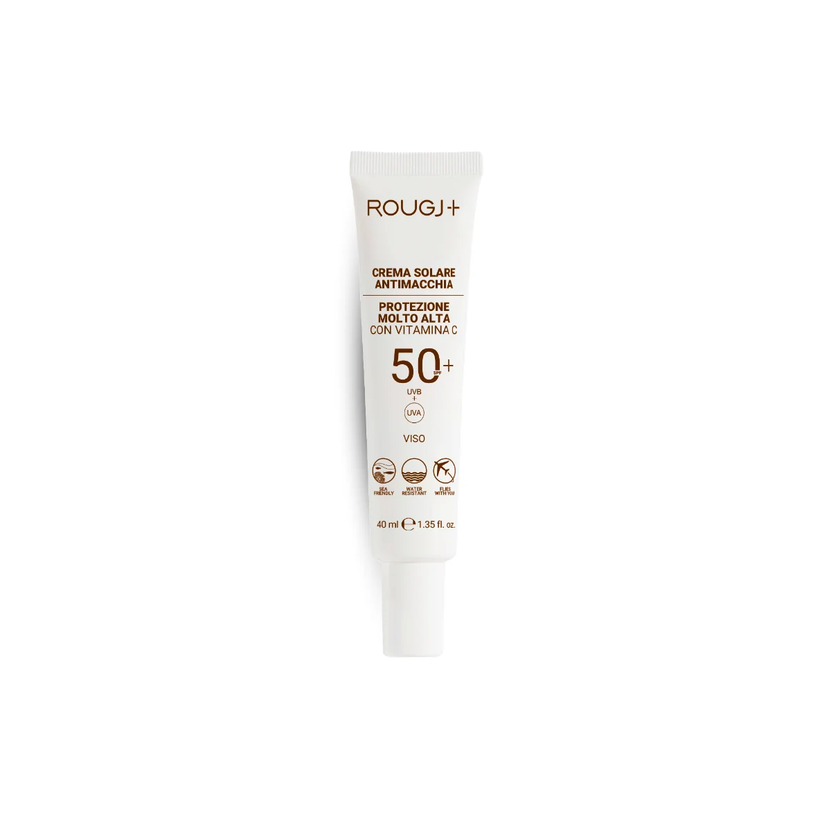 Rougj Crema Solare Viso Anti-Macchia SPF50+ 40 ml Protezione viso quotidiana