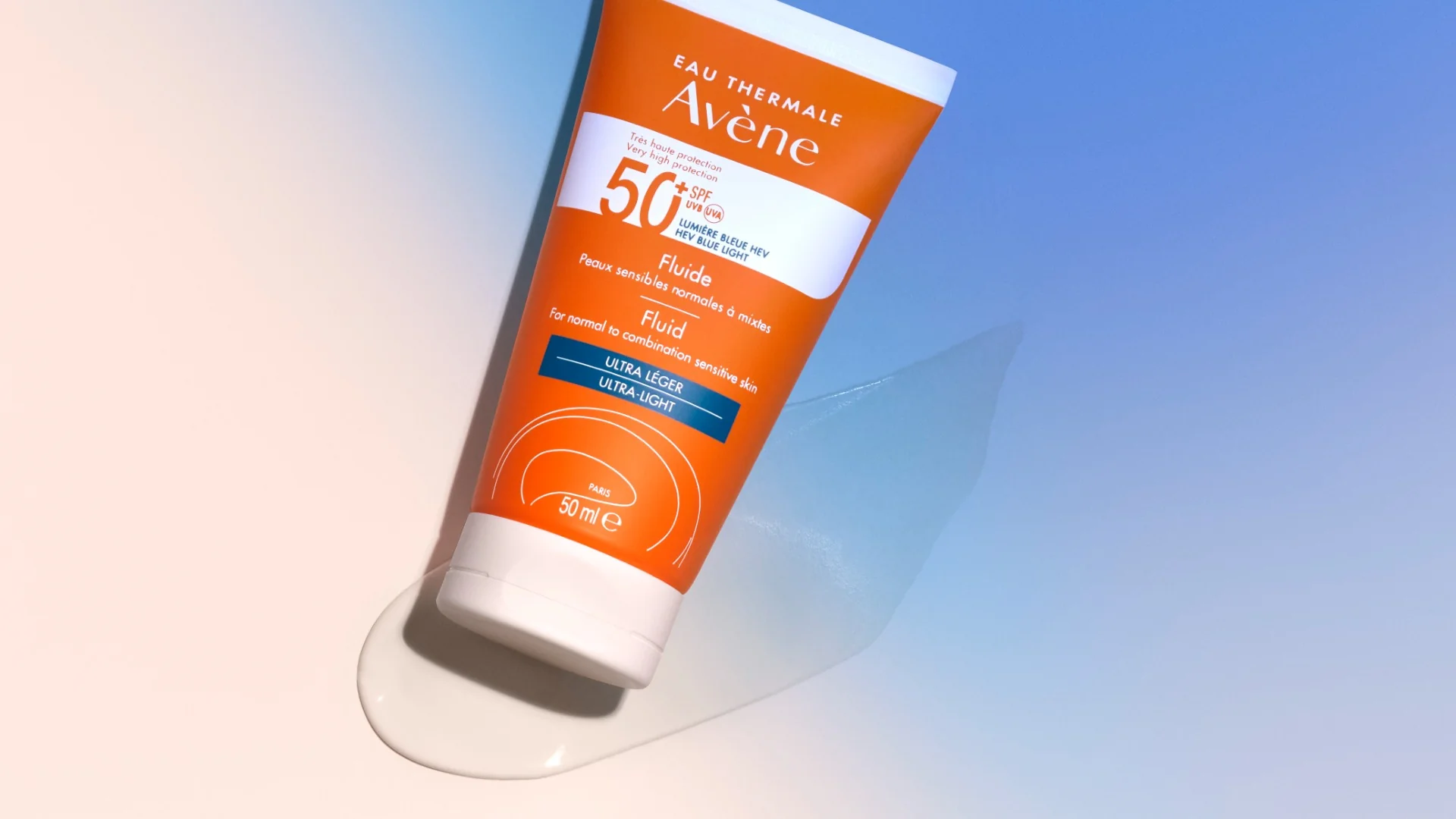 Avène Solare Fluido Viso SPF 50+ 50 ml Protezione Molto Alta