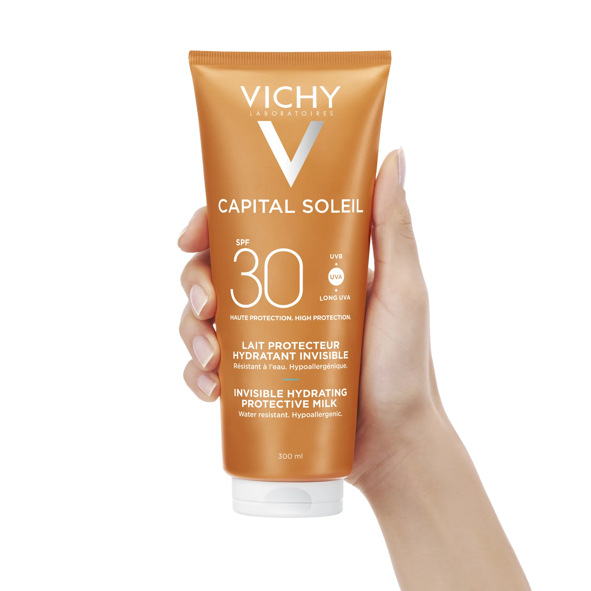 Vichy Capital Soleil SPF30, 300 ml Latte idratante fresco viso e corpo