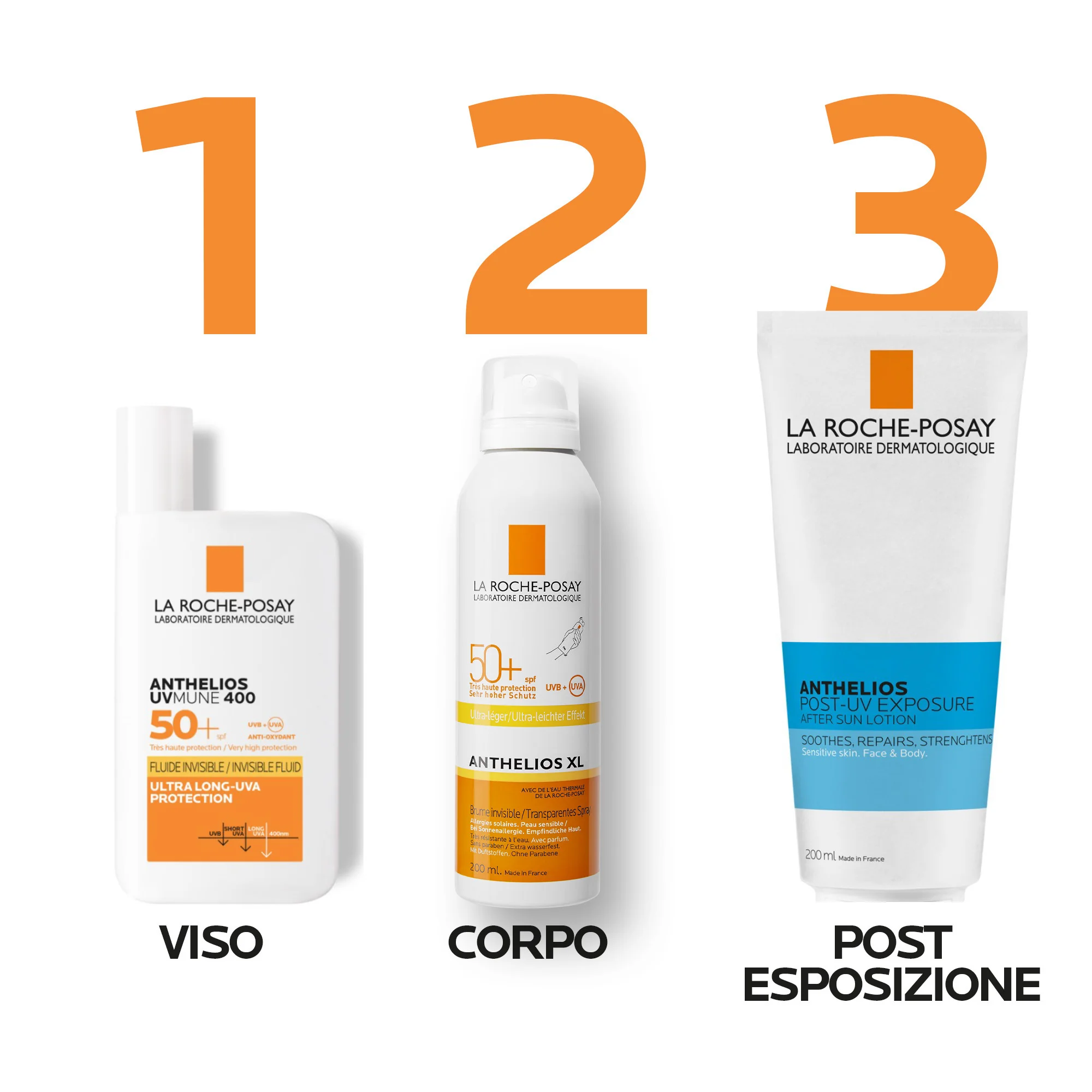 La Roche Posay Anthelios Spray Corpo Protettivo SPF50+,200 Ml Protezione invisibile