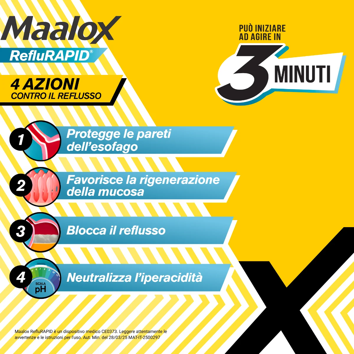 Maalox Reflurapid 20 Bustine Reflusso e Acidità