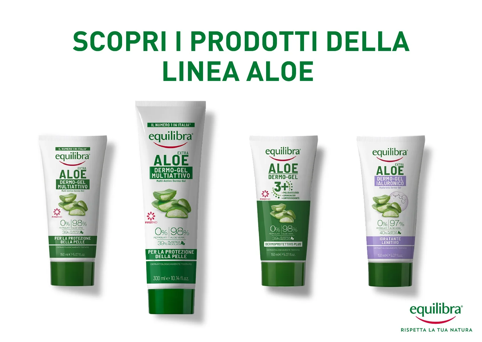 Equilibra Aloe Vera Dermo Gel 300 Ml Benessere Cutaneo