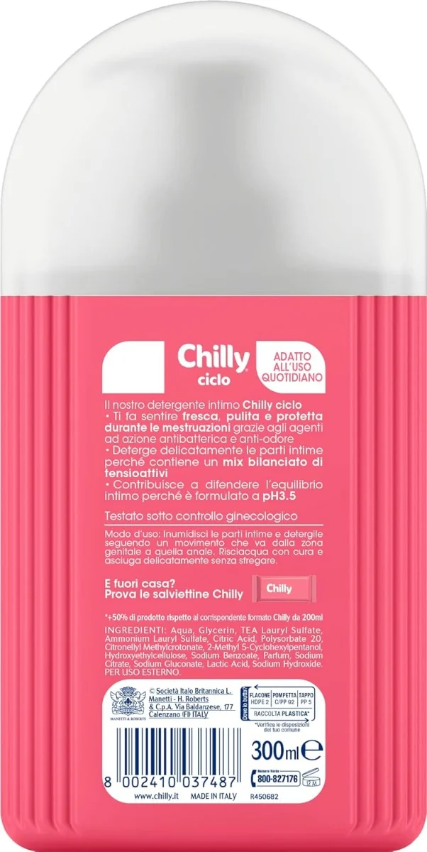 Chilly Detergente Ciclo 300 ml Purificante e anti odore