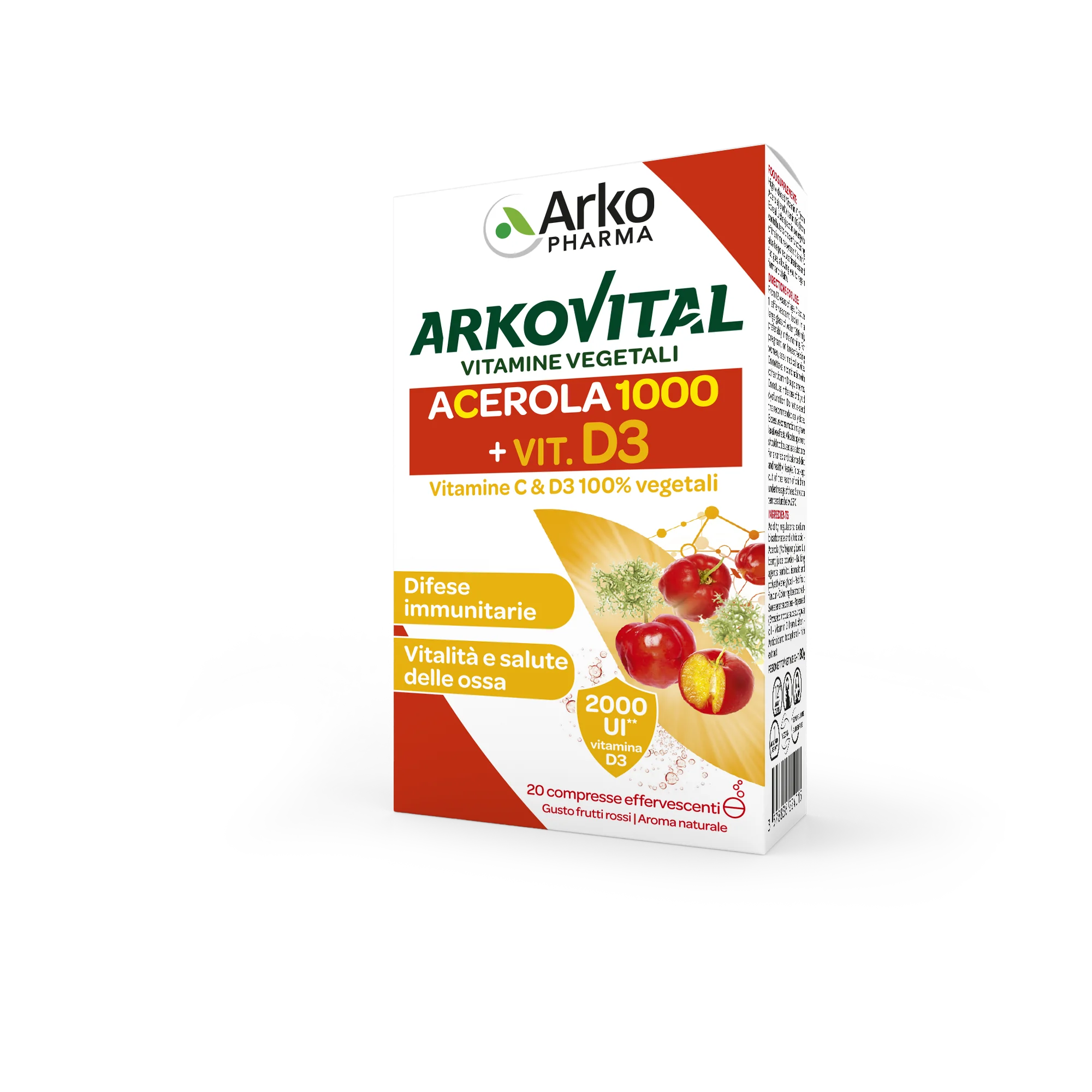 Arkovital Vit C+D3 Compr Eff 20