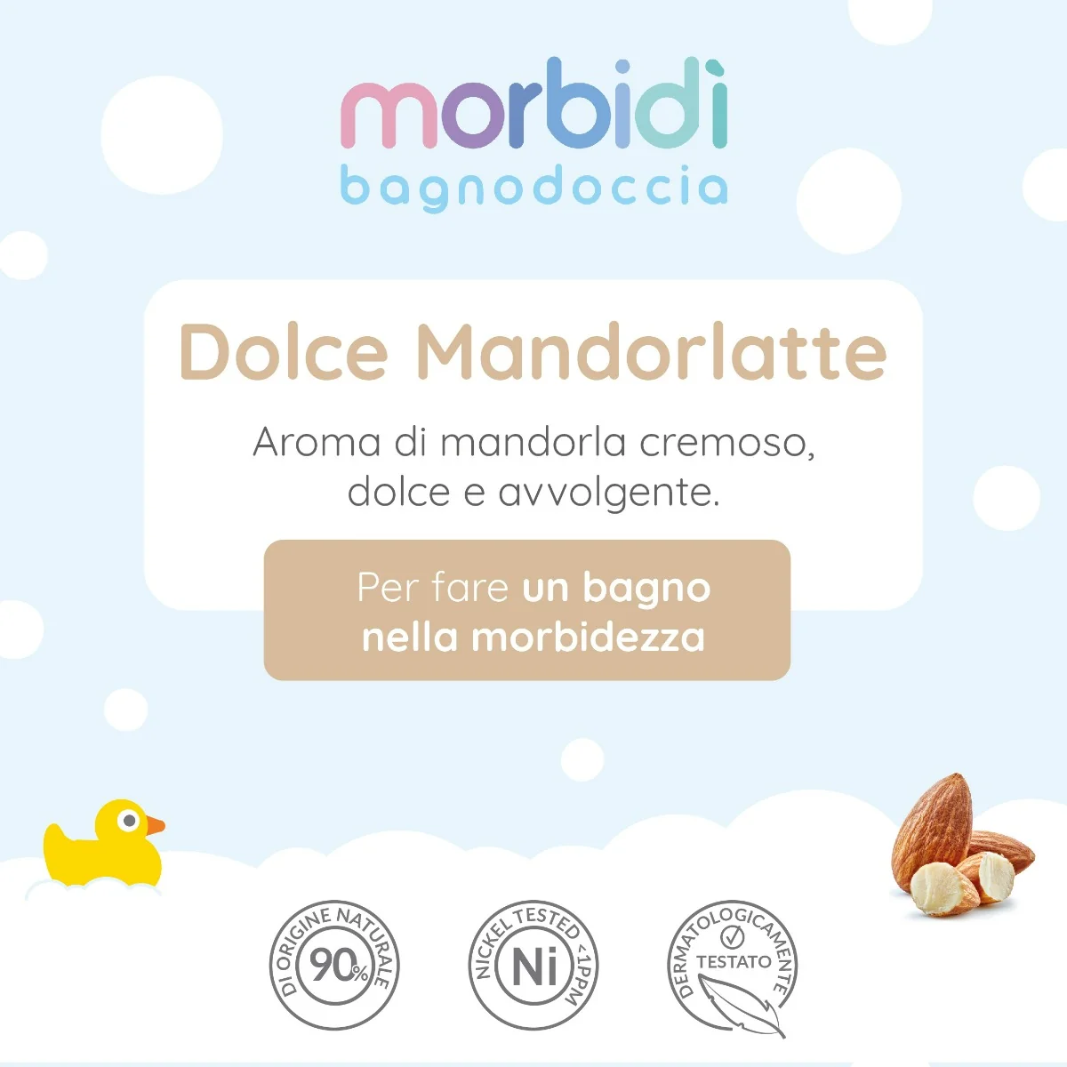Morbidi' Doccia Mandorla 250 ml Detergente Quotidiano