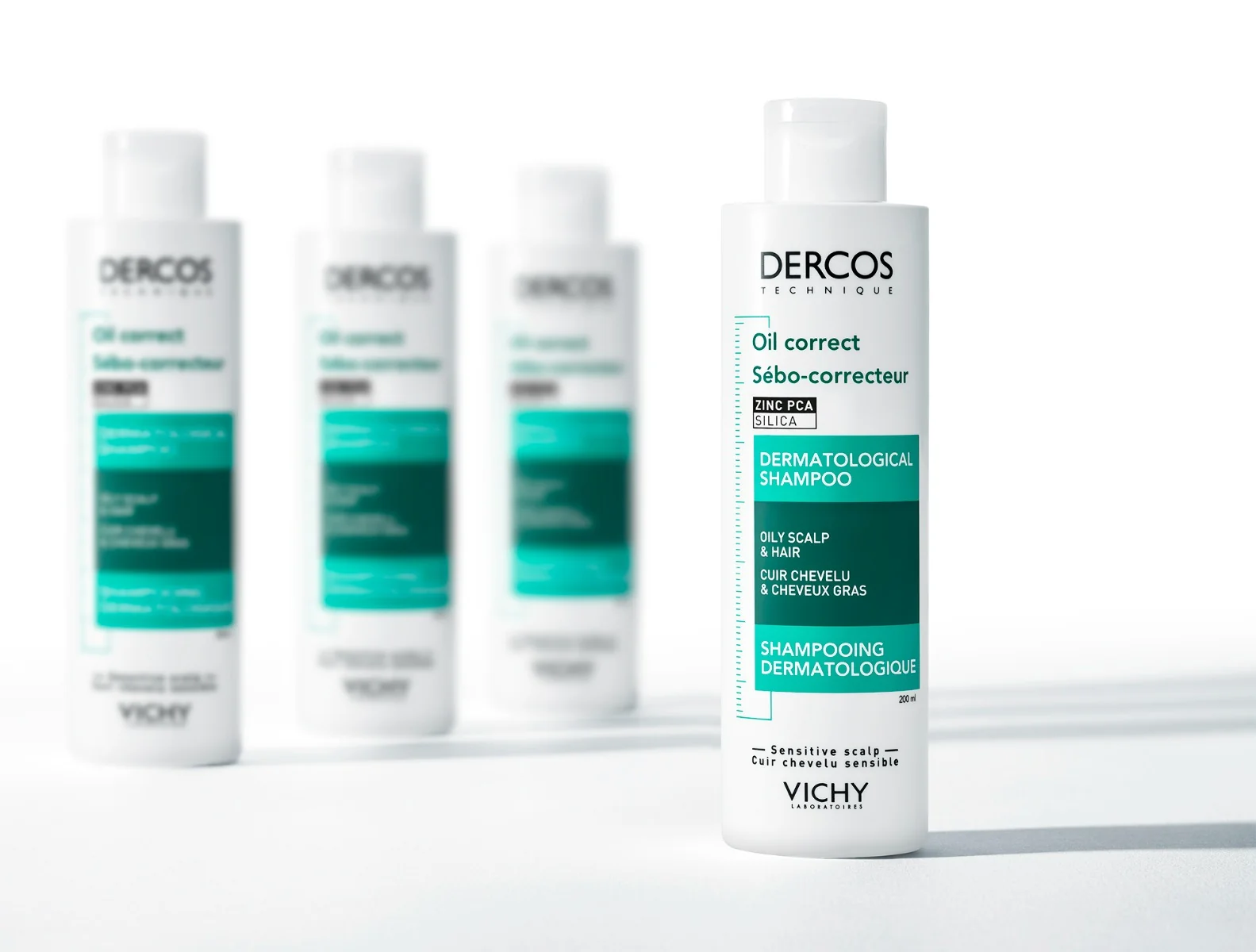 Vichy Dercos Shampoo Sebo Regolatore 200 Ml Capelli Grassi