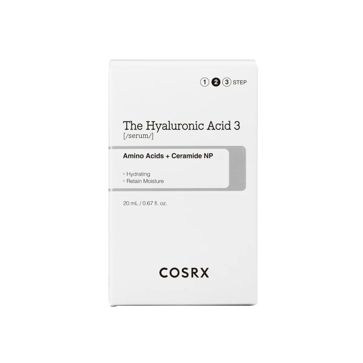Cosrx The Hyaluronic Acid 3 Serum-Eu 20 ml Pelle Secca