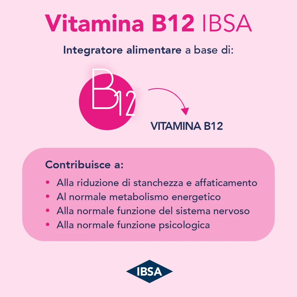 Vitamina B12 Ibsa 30 Film Orali Integratore di Vitamina B12