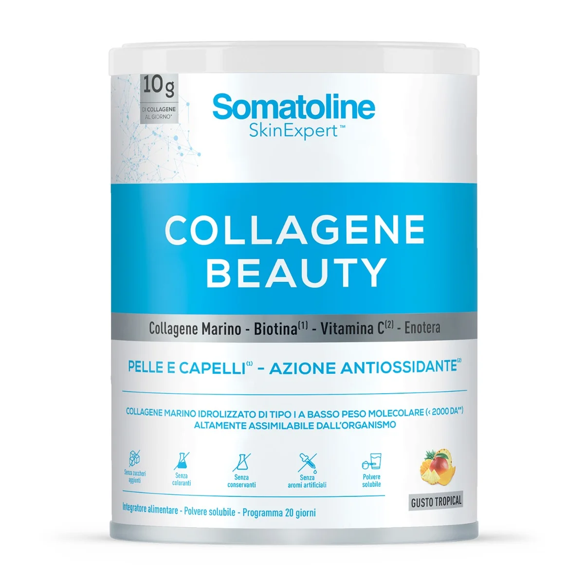 Somatoline Collagene Beauty 10G Tropical 216 G con Acido Ialuronico
