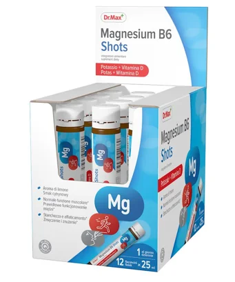 Dr. Max Magnesio Shots 12X25Ml Contro Stanchezza Fisica e Mentale