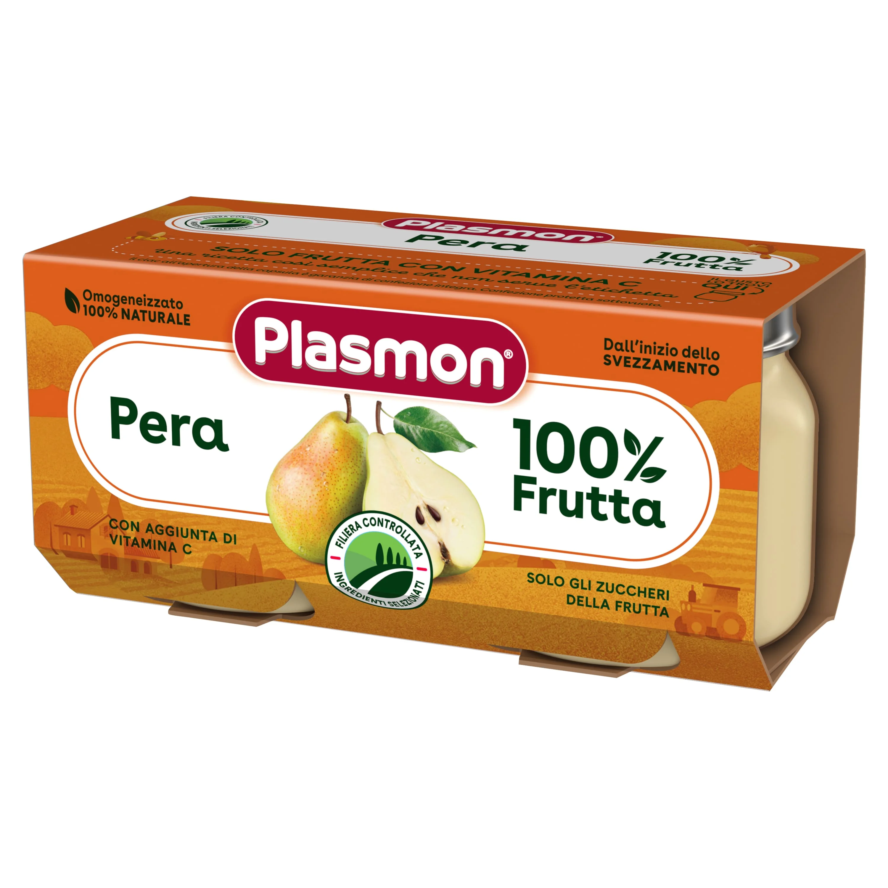 Plasmon Omog Pera 2X80G Senza Glutine